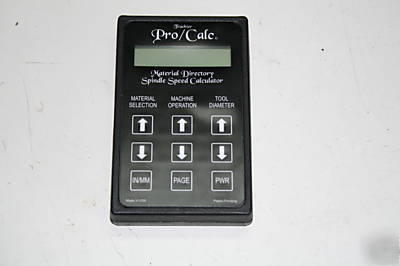 New hand-held pro machining speed and feed calculator 