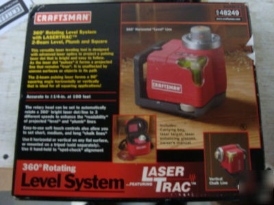 Craftsman laser trac 360 deg rotary laser level 48249