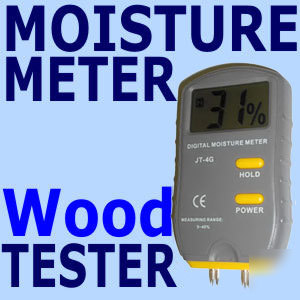 Hqrp digital wood moisture meter tester 4 pin w/lcd okn