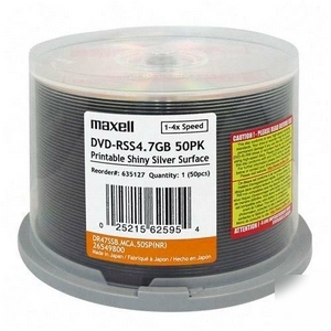 Maxell 635127 -50PK dvd-r 8X 4.7GB 