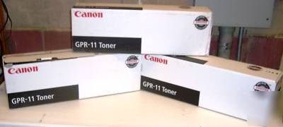 New 3 canon gpr-11 (7629A001AA) black toner cartridges