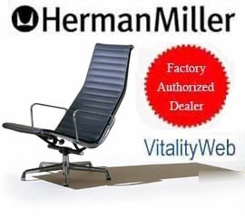 New herman miller eames aluminum group lounge chair