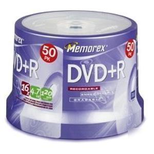 New memorex dvd+r 50-pack 16X spindle 