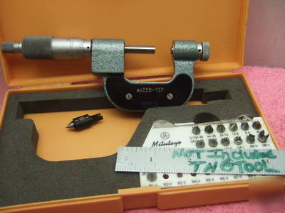 New thread micrometer mitutoyo 226-137 w/anvils ovr 800 