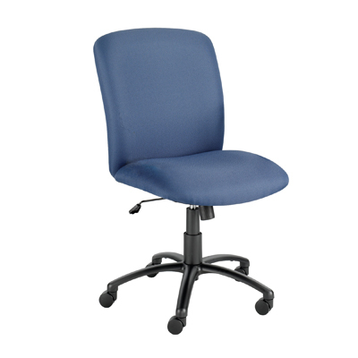 Safco uber hi-back mobile office chair with arms blue