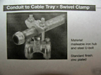 9 t&b #6209 conduit to cable tray swivel clamp 1/2-3/4