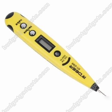 Ac voltage tester electroprobe with slot screw driver
