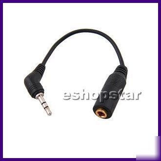 2.5MM male to 3.5MM female stereo headset adapter cable