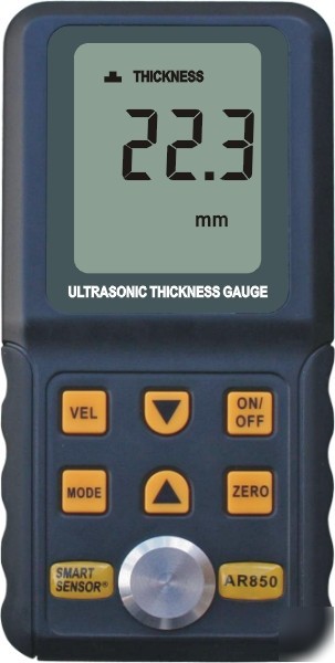 Ar digital ultrasonic thickness meter gauge 1.2-225MM