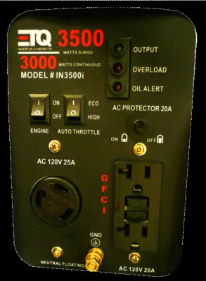 Etq 3500 watt portable inverter gas generator IN3500I