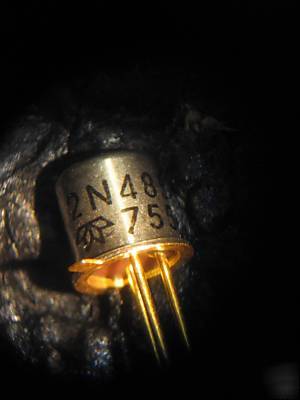 Fifty ( 50 ) teledyne 2N4858 gold pin transistors