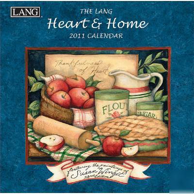 Heart & home susan winget 2011 mini wall calendar lg