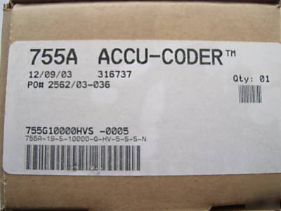 New accu-coder precision encoder 755A 10000 - in box