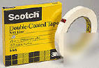Scotch 3M double coated tape with liner 2 inch x 1296IN