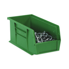Shoplet select green plastic stack hang bin boxes 16