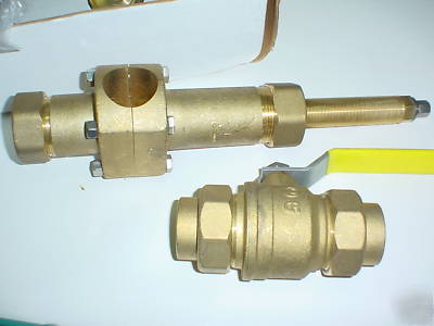 Brass ball valve plumbing 1-1/2