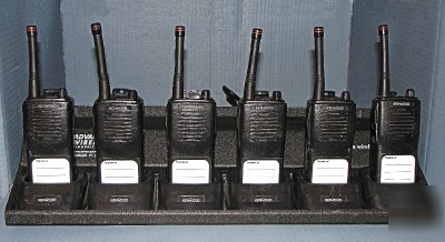 6 kenwood TK2100 protalk vhf radios with multi-charger