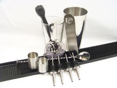 Classic boston cocktail shaker kit deluxe bar equipment