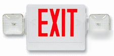 Combo led exit sign & emergency light 5 year warranty 