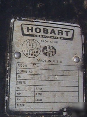 Hobart f-101 fat tester from meat packing house used 