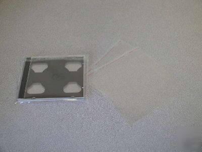 New 1000 10.4MM cd case poly sleeve w/seal, clear, JS80