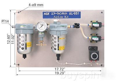 Nsk nakanishi air line kit al-951 nc / cnc lathe