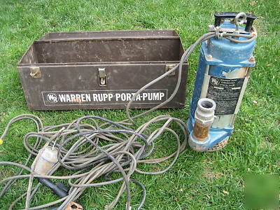 Warren rupp model spa 1.5 hp porta-pump 12 v dc powered