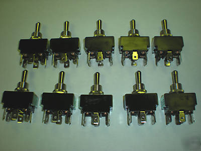 (on)-off-(on) toggle switch, 20AMP, 1-1/2 hp, lot of 10