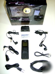 Complete digital voice recorder system mic line phone +