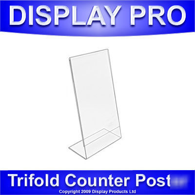 1/3RD A4 trifold counter poster holder retail display