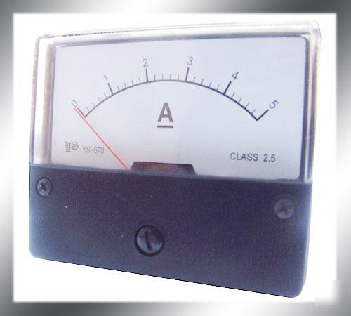 Dc 0~5A analog amp panel meter current ammeter