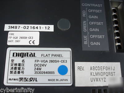 Digital tel act display panel fp-vga 260SH-CE3