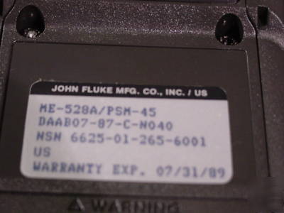 New fluke 27/fm multimeter w/80K-6 high voltage probe 