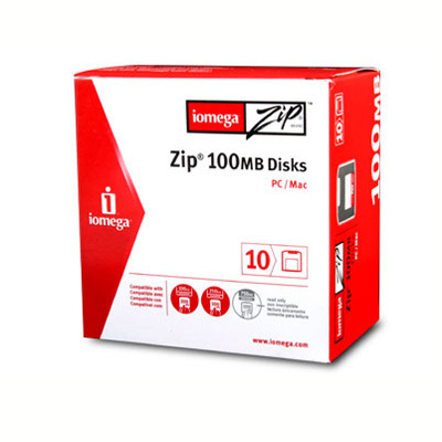 New iomega corporation zip 100MB 10PK sleeve pc/mac