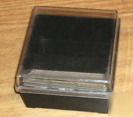 Small plastic business card holder-desk size #3