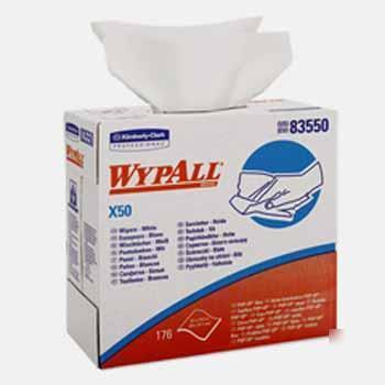 Wypall*X50 wipers in pop-up* box case pack 10
