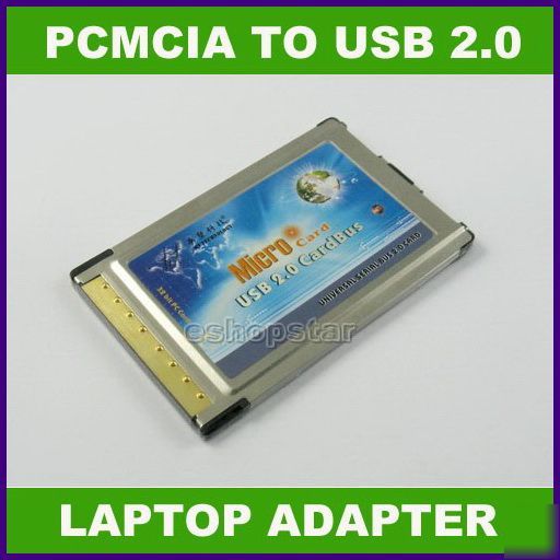 Pcmcia to 2 port usb 2.0 cardbus card nec chipset of pc