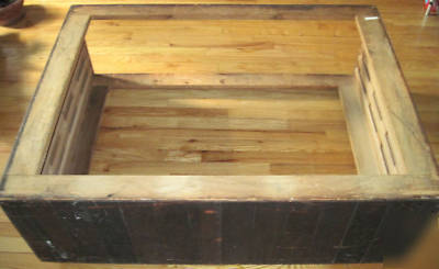 Antique wooden artistâ€™s flat file cabinet