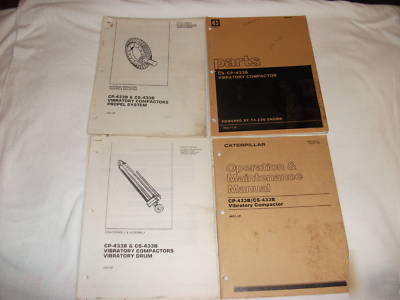 Caterpillar cp-433B CS433B compactor service manuals