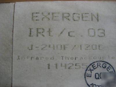 Exergen irt/c.03-j-240F/120C infared thermocouple -j 