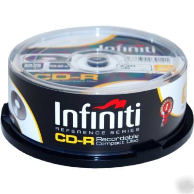 Infiniti classic 52X cdr 700MB 80MIN cakebox (25PK)