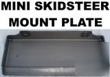 Mini skidsteer mount plate skid steer dingo thomas