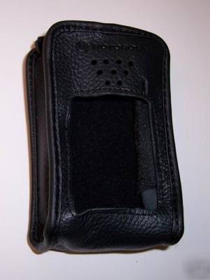 Motorola EX600 EX600XLS soft leather carry case