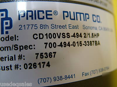 New price pump endura vertical pump CD100VSS-494 