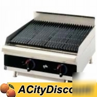 New star-max 24IN lava rock gas char-broiler grill