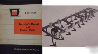 Oliver 456 chisel plow operator's & parts manual