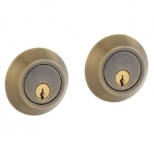 Baldwin double cylinder deadbolt lock 8242.050 brass/bl