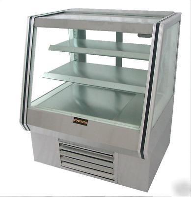Cooltech refrigerated bakery pastry display case 36
