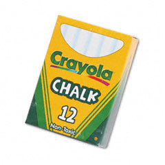Crayola crayola white chalk 12 per pack 51-0320