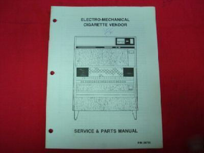 Electro-mechanical cigarette machine vendor manual